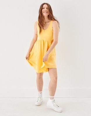 AE Knit Tank Babydoll Dress | American Eagle Outfitters (US & CA)