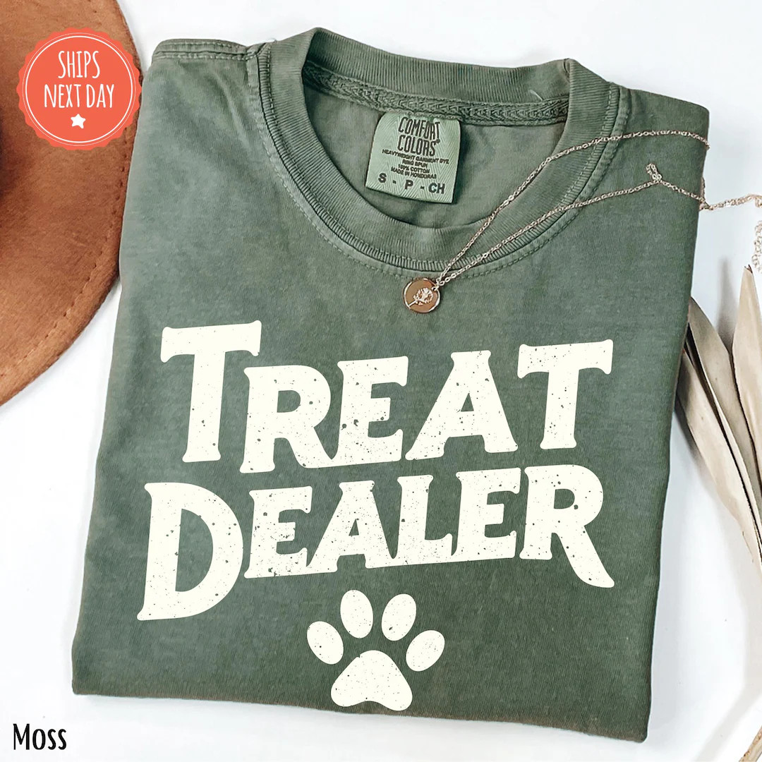 Funny Dog Lover Shirt Dog Mom Gift Treat Dealer Tshirt Dog Mom Tee Dog Shirt Gift for Dog Lover D... | Etsy (US)