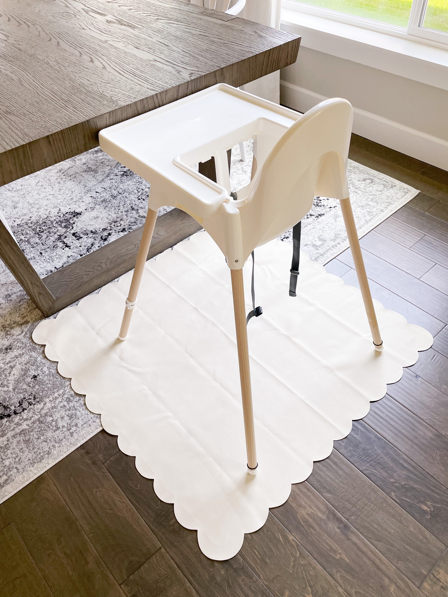 Scallop high chair mat for easy clean up after meals, portable Gathre toddler or baby mat in mini size, free shipping this weekend!

#LTKbaby #LTKkids #LTKsalealert