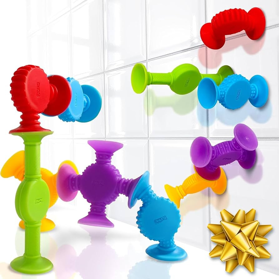 BUNMO Suction Bath Toys - Stocking Stuffers for Kids - No Mold Bath Toy - Hours of Fun - Fine Mot... | Amazon (US)