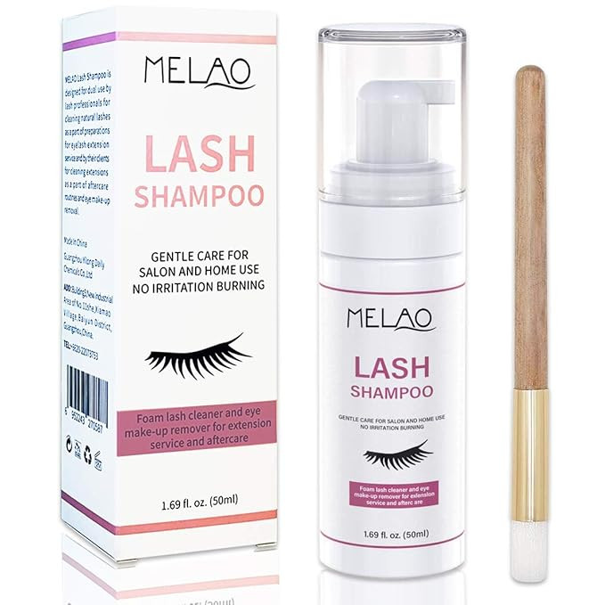 Eyelash Extension Cleanser Eyelid Foaming Cleanser Lash Foam Shampoo for Extensions, Oil, Paraben... | Amazon (US)