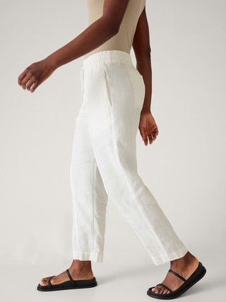 Retreat Linen High Rise Ankle Pant | Athleta