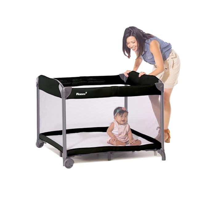 Joovy Room² Large Portable Playpen for Babies and Toddlers with Nearly 10 sq ft of Space, Large ... | Amazon (US)