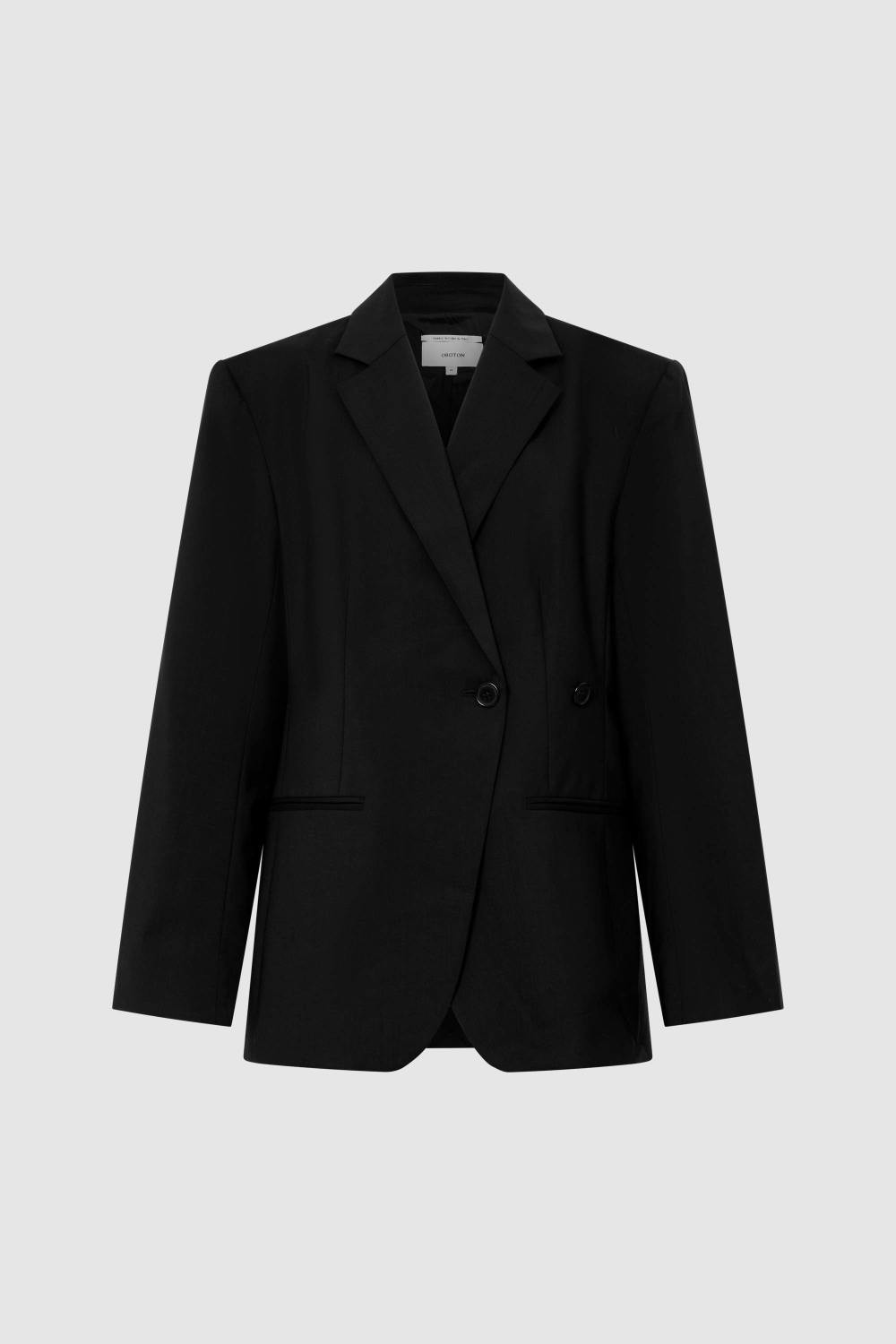 Wrap Blazer Black | Oroton