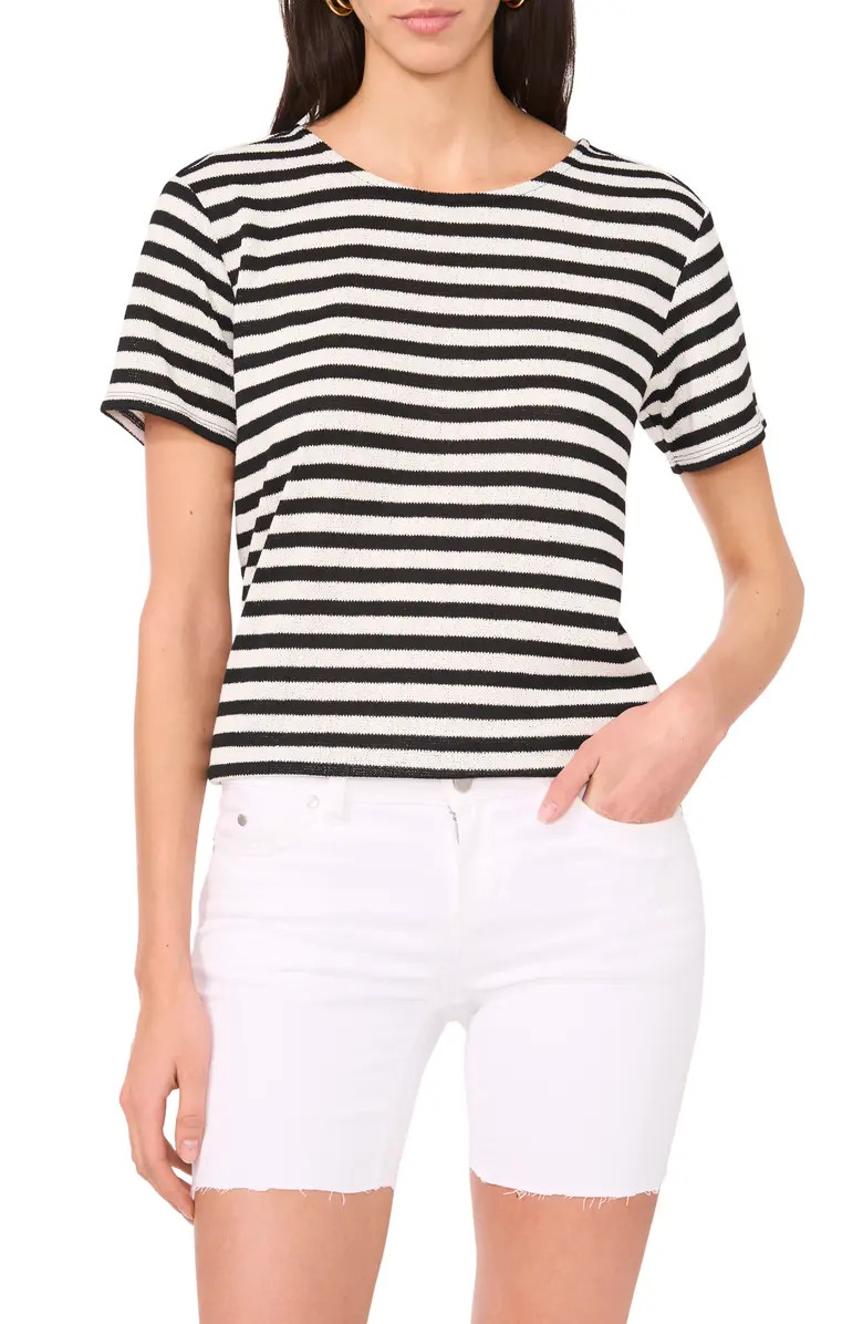 Vince Camuto Stripe Knit T-Shirt | Nordstrom | Nordstrom