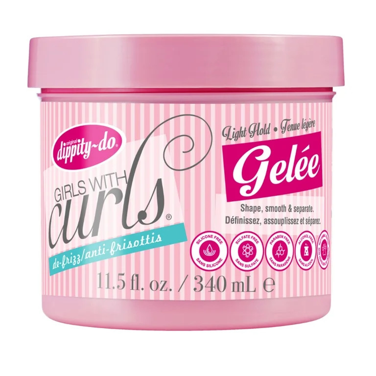 Dippity-do Girls with Curls De-Frizz Light Hold Gelee, 340 ml/11.5 fl oz | Walmart (US)