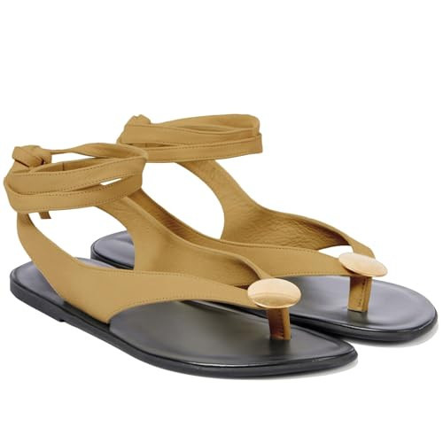 GTBINGGO Strappy Sandals Flat Sandals for Women Comfortable Dressy Beach Flip Flop Slides Thong Sandals for Women | Amazon (US)
