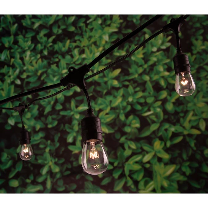Portfolio 24-ft 12-Light (No Shade) Plug White Outdoor Incandescent String Lights Lowes.com | Lowe's