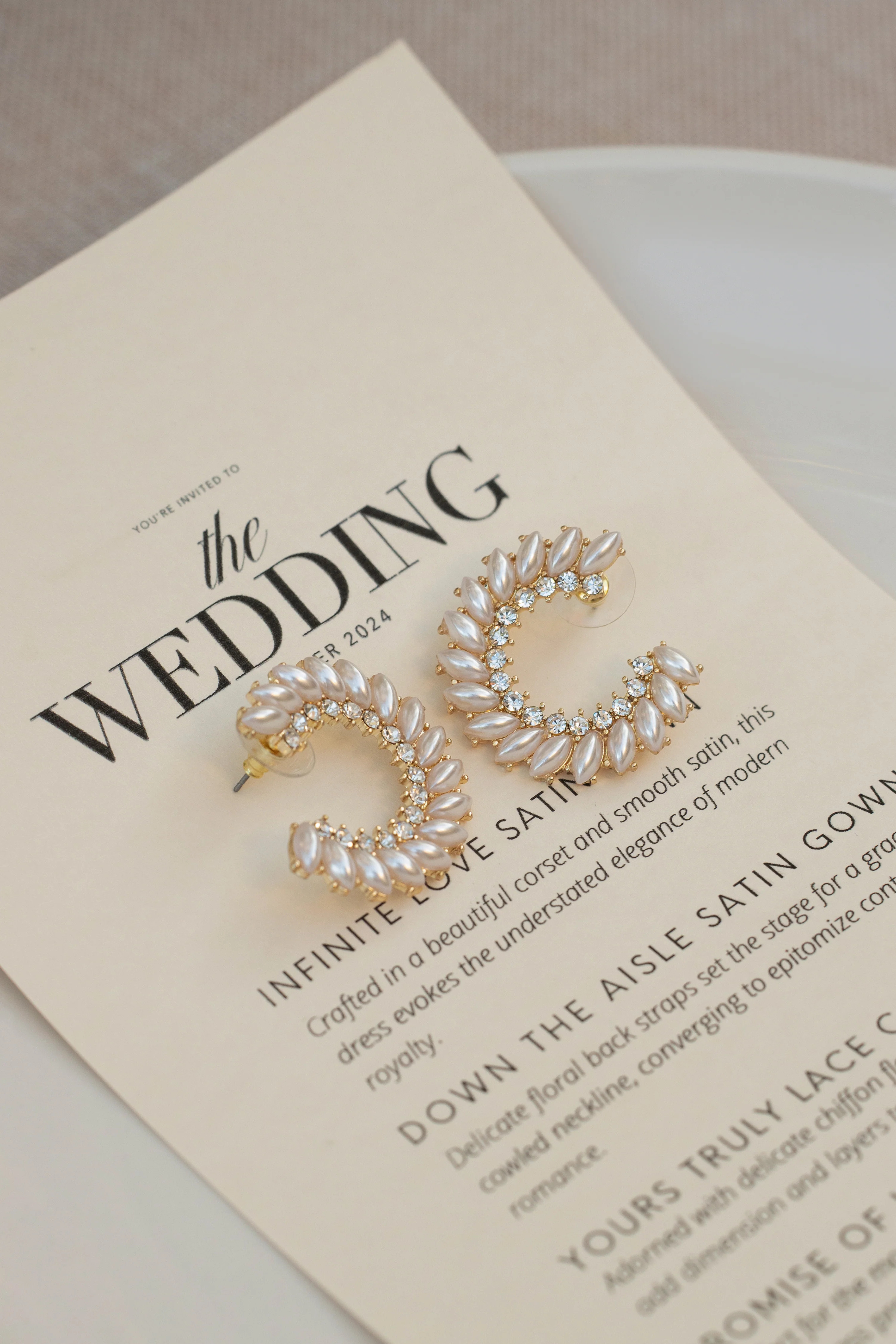 Gold All Of Me Pearl Earrings | JLUXLABEL