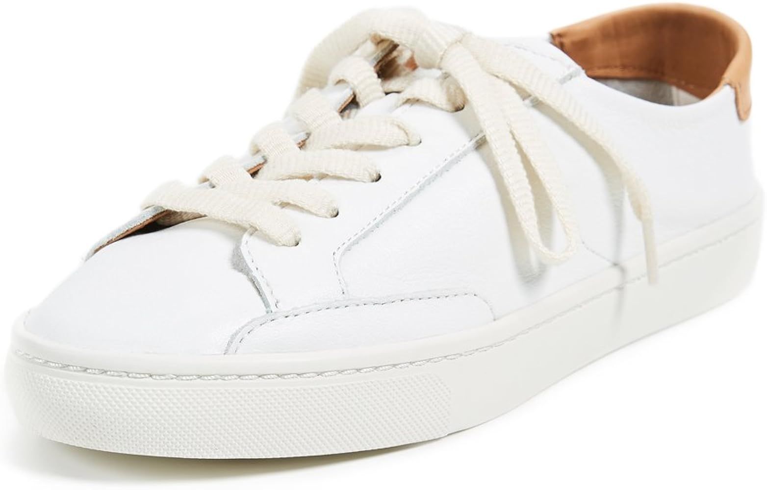Amazon.com | Soludos Women's Ibiza Classic Lace-up Leather Sneakers White | Fashion Sneakers | Amazon (US)