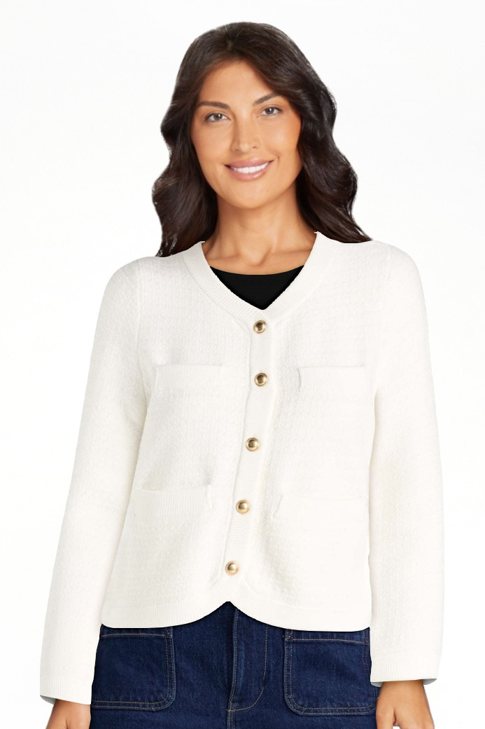 Free Assembly Women's and Women's Plus Textured Cardigan Sweater with Welt Pockets, Lightweight, ... | Walmart (US)