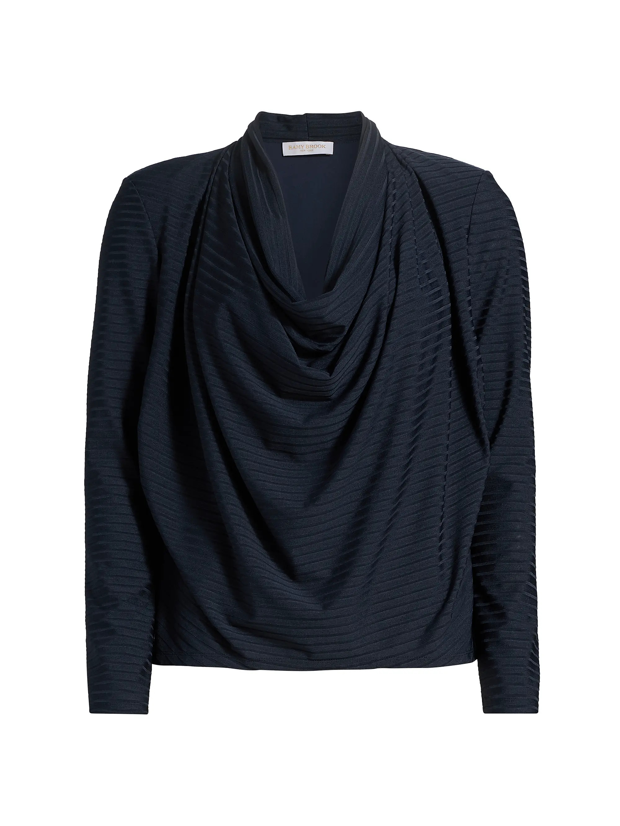 Antonia Long-Sleeve Cowlneck Top | Saks Fifth Avenue