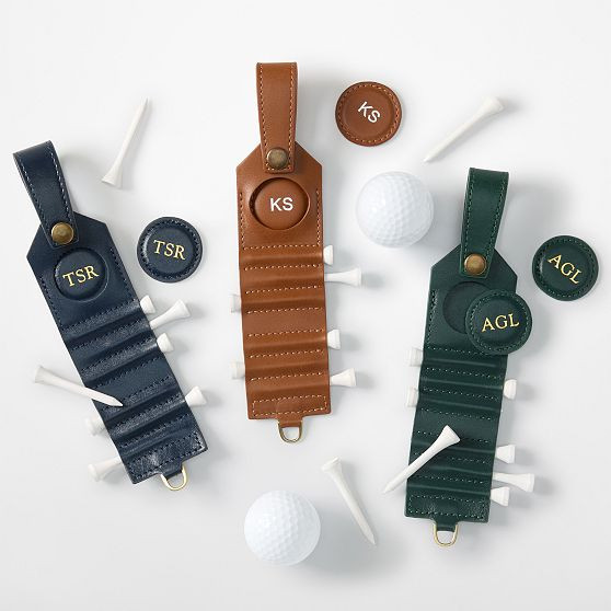 Graham Leather Golf Tee Keychain | Mark and Graham