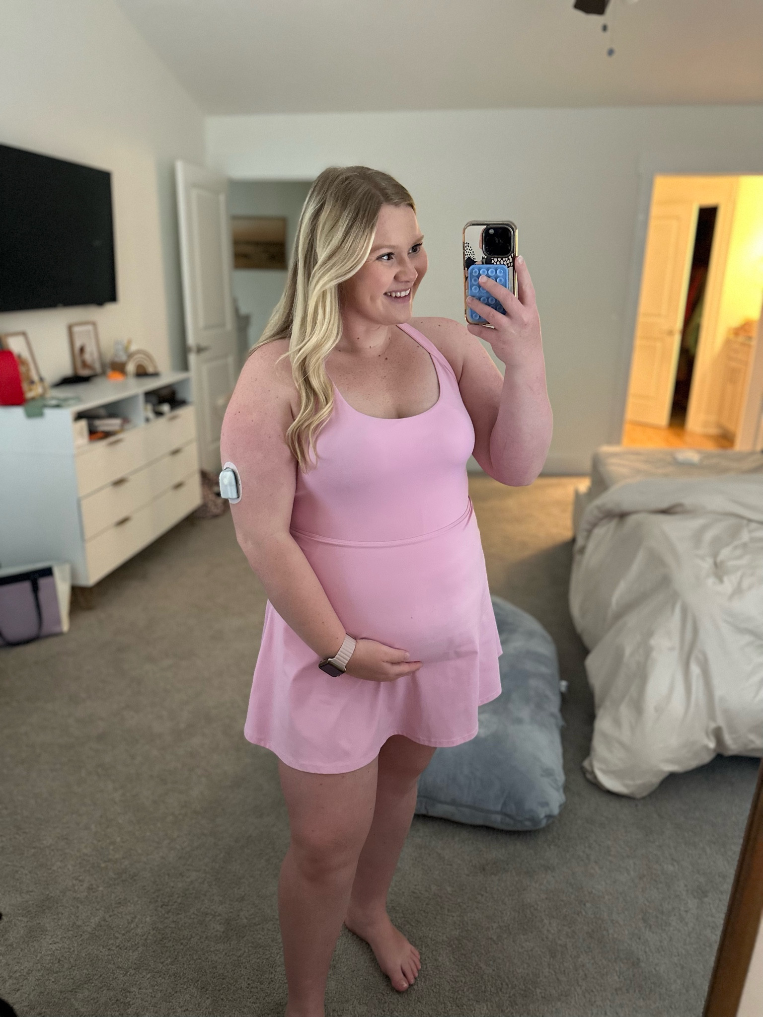 Halara dress with built in shorts super comfy for the summer! Wearing a large! Bump approved 

#LTKSeasonal #LTKMidsize #LTKBump