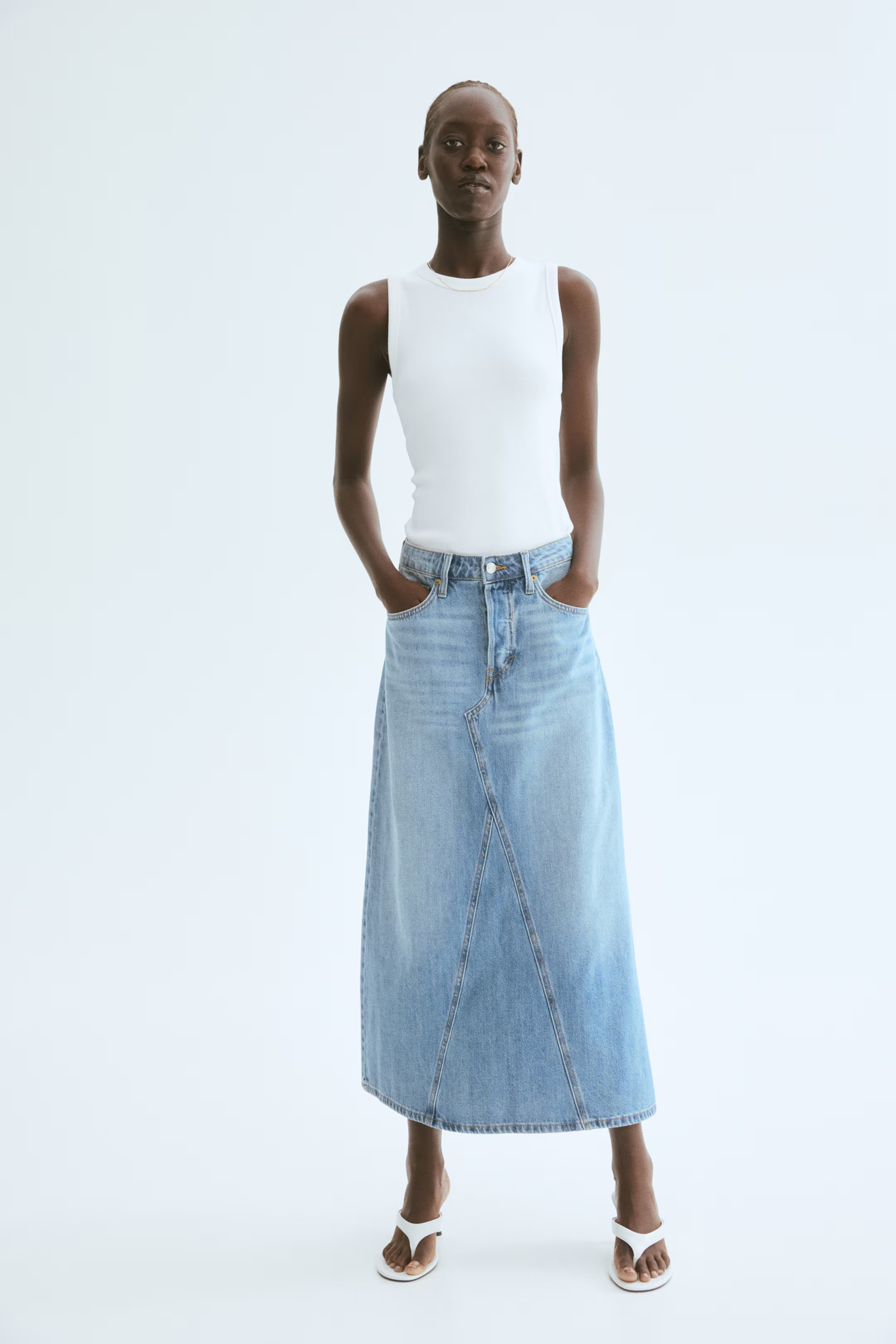A-Line Denim Skirt | H&M (US + CA)