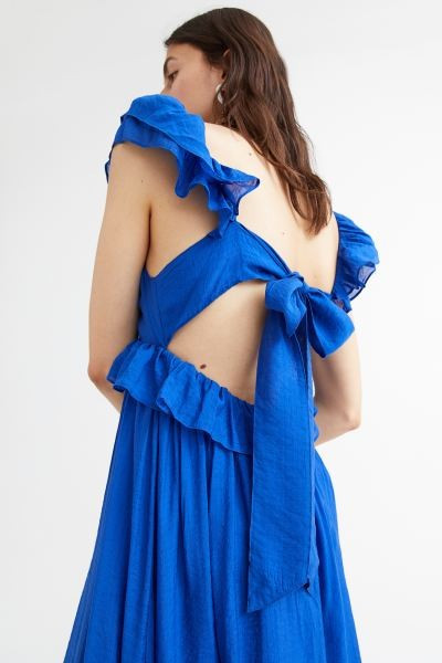 Lyocell-blend flounced dress | H&M (UK, MY, IN, SG, PH, TW, HK)
