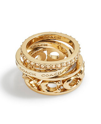 Signature Openwork Ring Set, 3 Pieces | Macy's