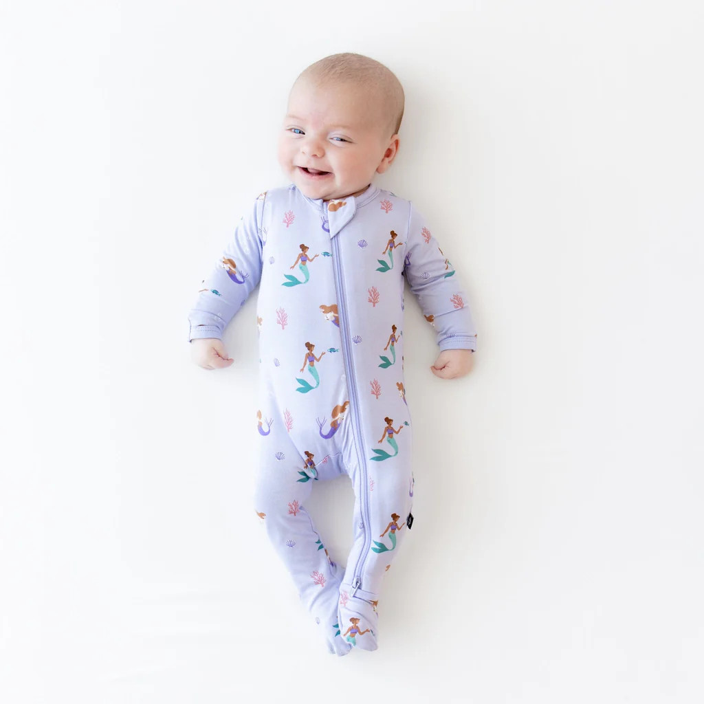 Zippered Footie in Mermaid | Kyte Baby