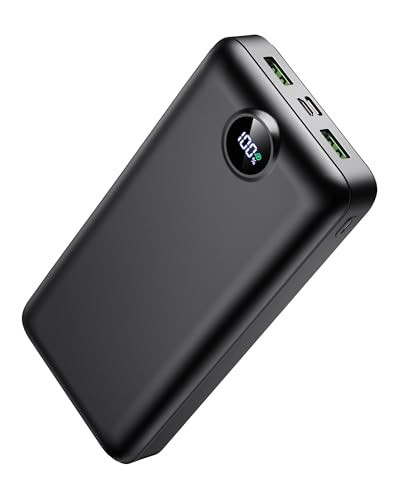 Portable Charger Power Bank 50000mAh 22.5W Fast Charging USB C Battery Bank External Battery Pack Digital Display Phone Charger with 3 Output & 2 Input for iPhone 17/16/15/14/13/12, Samsung etc Black | Amazon (US)
