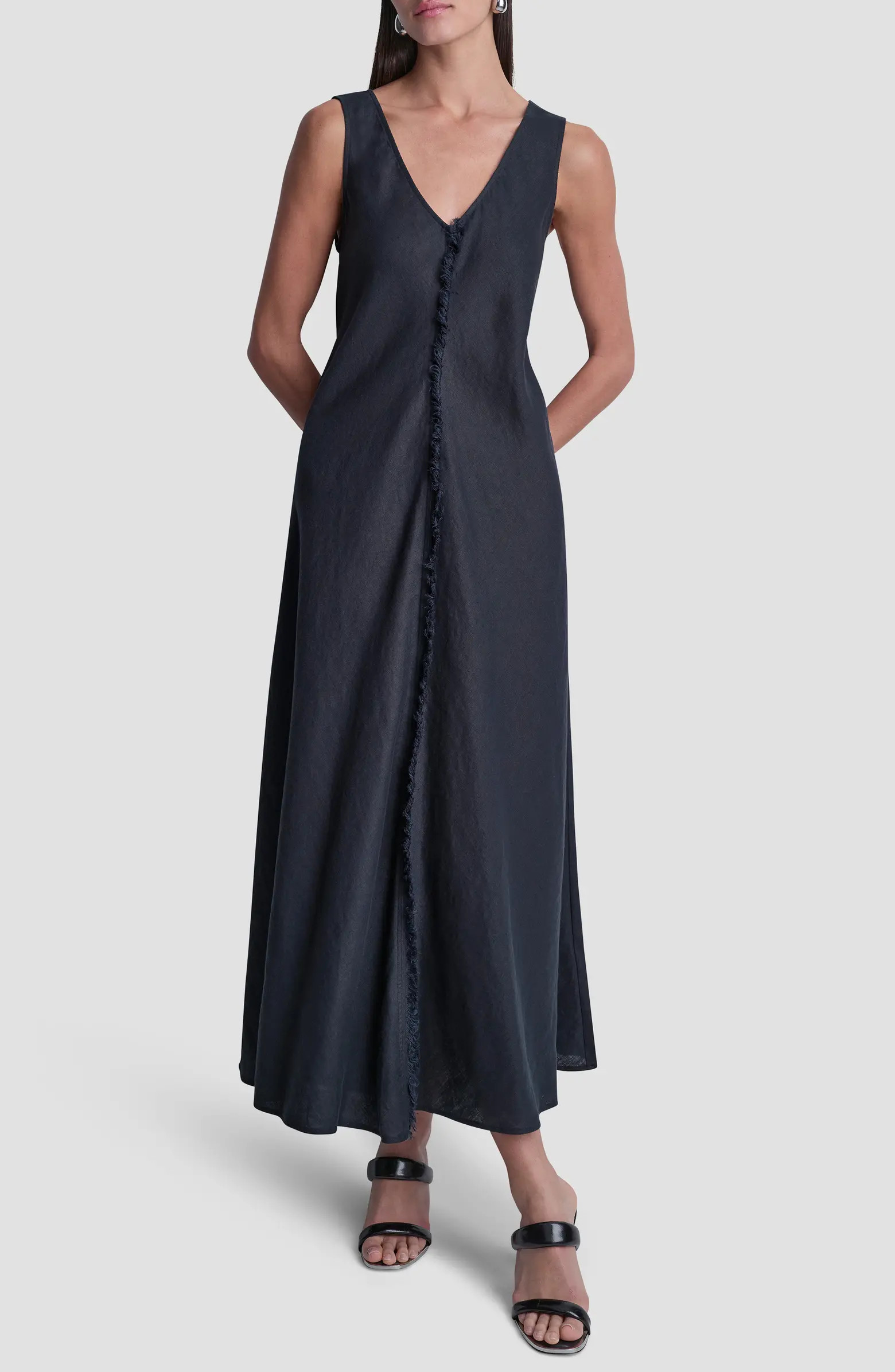 Fray Linen Dress | Nordstrom