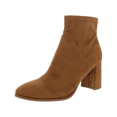 Marc Fisher Womens Dyvine Faux Suede Covered Heel Ankle Boots | Walmart (US)