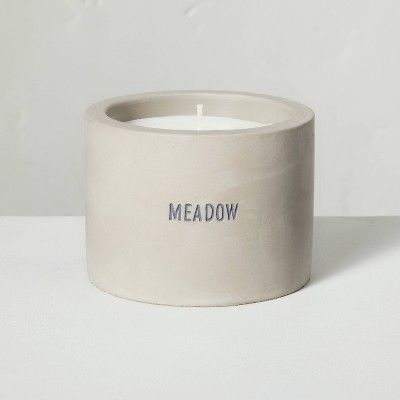 5oz Meadow Mini Cement Candle - Hearth &#38; Hand&#8482; with Magnolia | Target