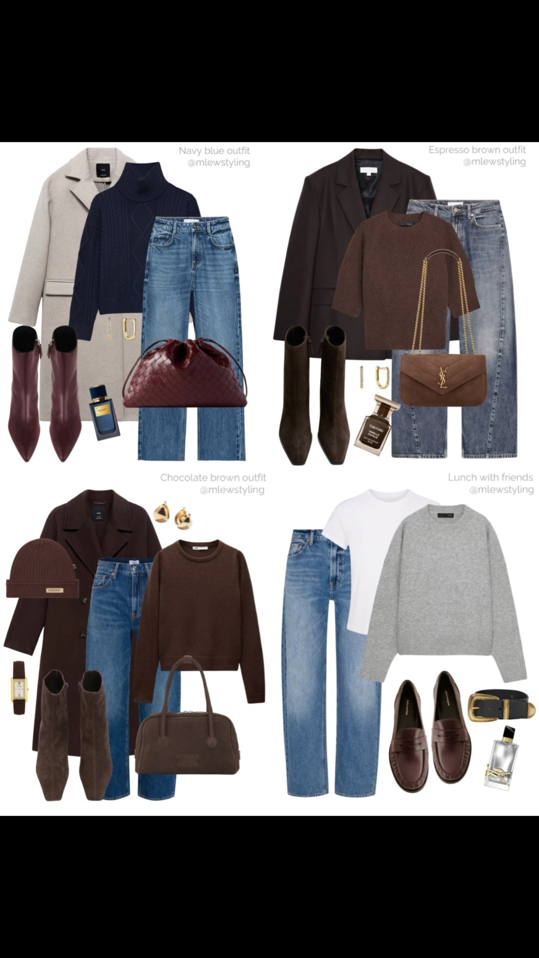 ELEVATED AUTUMN/WINTER outfits with jeans - my 4 most popular outfits of November 🤍

Tags: casual workwear, office outfit, elevated everyday look, pistola barrel leg jeans, new in Zara crewneck sweater, mango wool coat, brown suede ankle books, ysl shoulder bag, leather loafers, gold earrings, burgundy bottega veneta bag, navy blue aritzia turtleneck, chocolate brown, Sephora perfume 

#LTKootd #LTKWorkwear #LTKCyberWeek
