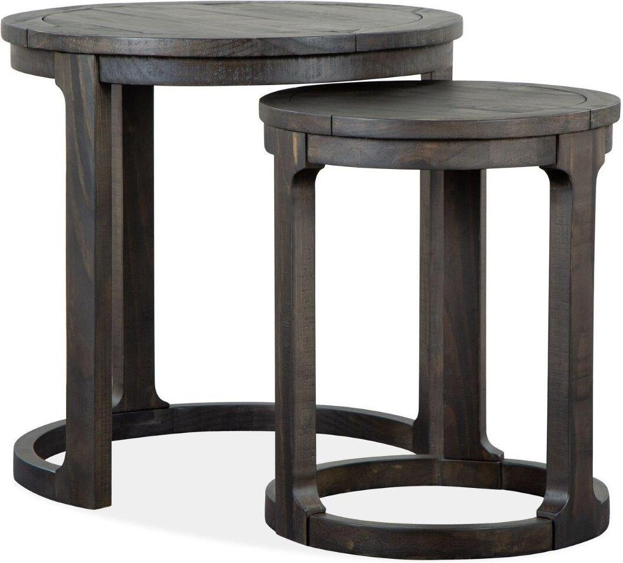 Boswell Peppercorn Round Nesting Tables | 1stopbedrooms