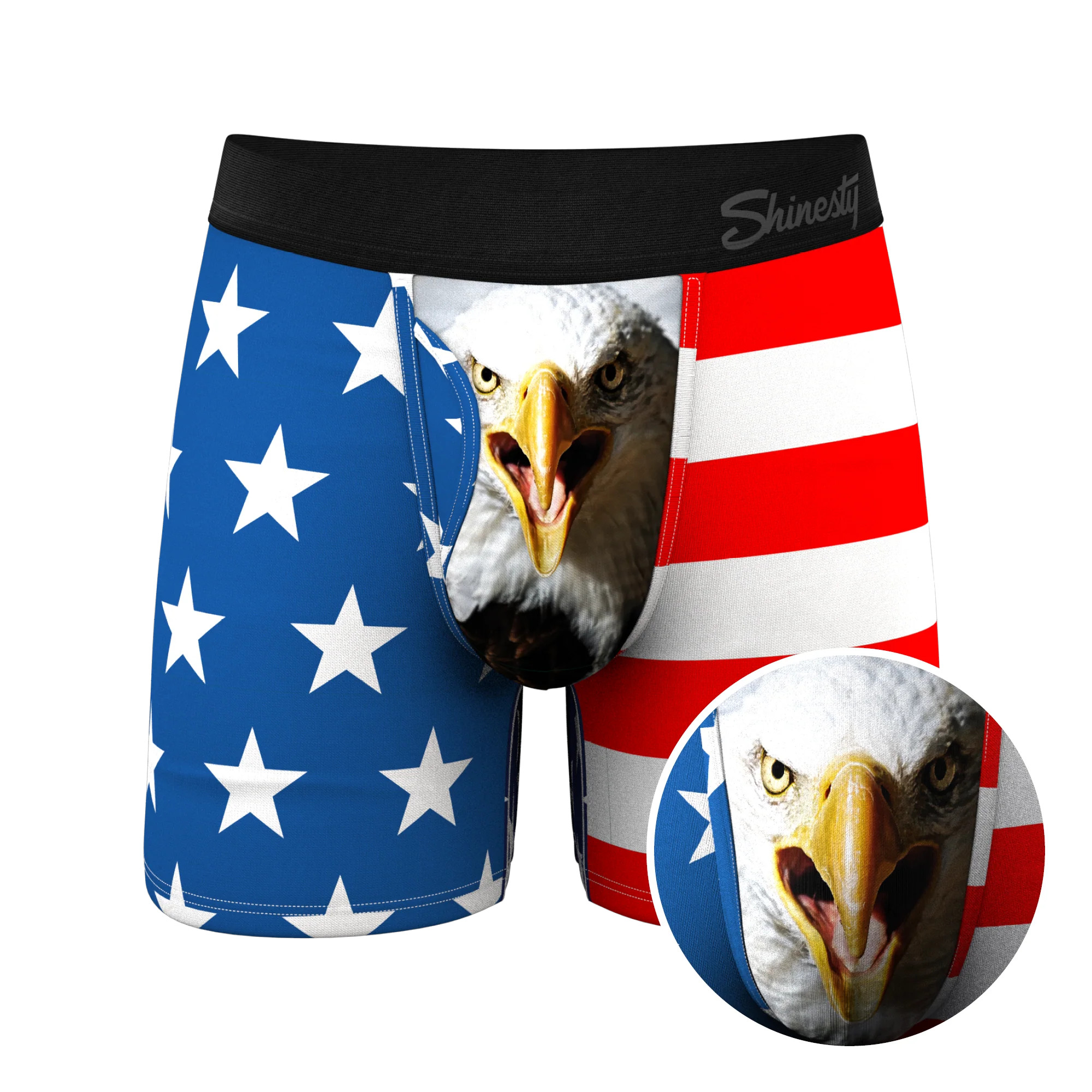 USA Eagle Ball Hammock® Pouch Underwear With Fly | Shinesty