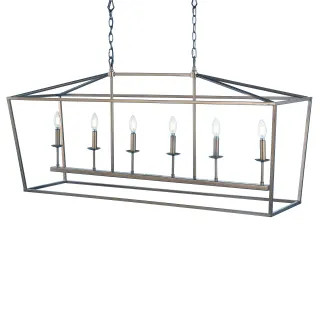 Pagoda 6 Light 49" Wide LED Taper Candle Chandelier | Build.com, Inc.