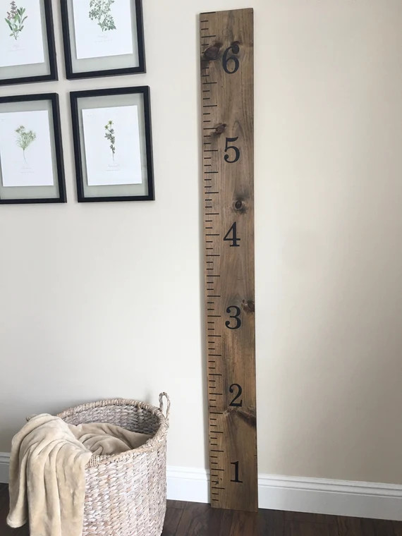 Growth Chart Ruler, Wooden Ruler Growth Chart, Growth Chart, Wooden Growth Chart, Nursery Decor, ... | Etsy (US)