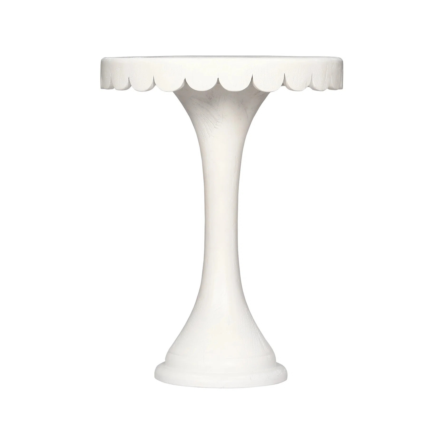 Madeline Scalloped Round Drink Table | Birch Lane