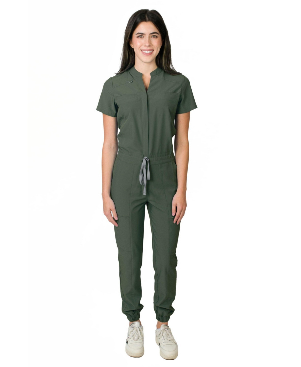 Medgear Women's Scrubs Jumpsuit with 8 Pockets - Seaweed | Macy's
