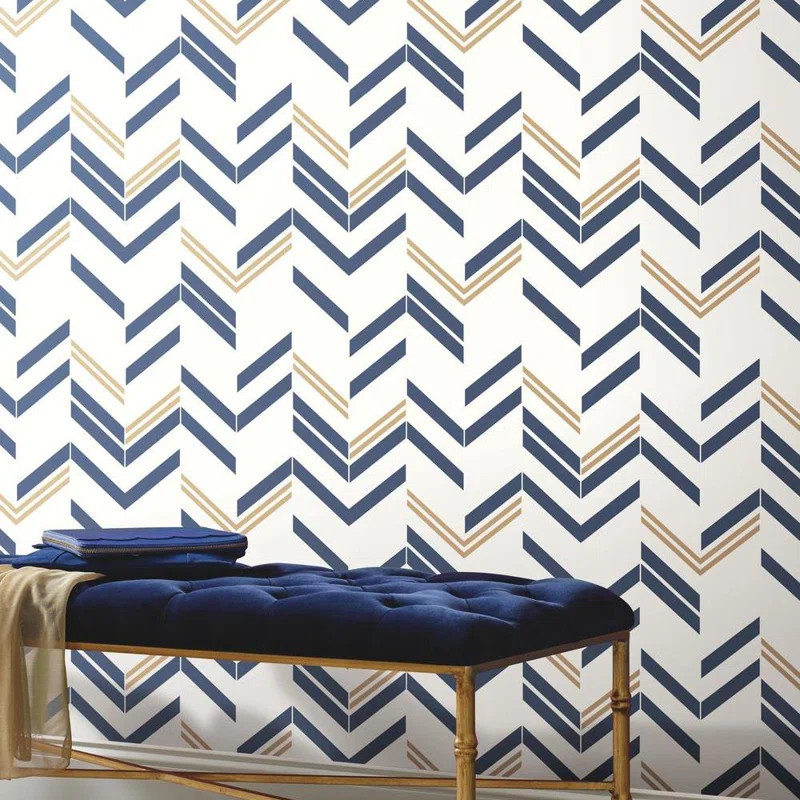 Decius Peel & Stick Chevron Wallpaper | Wayfair North America