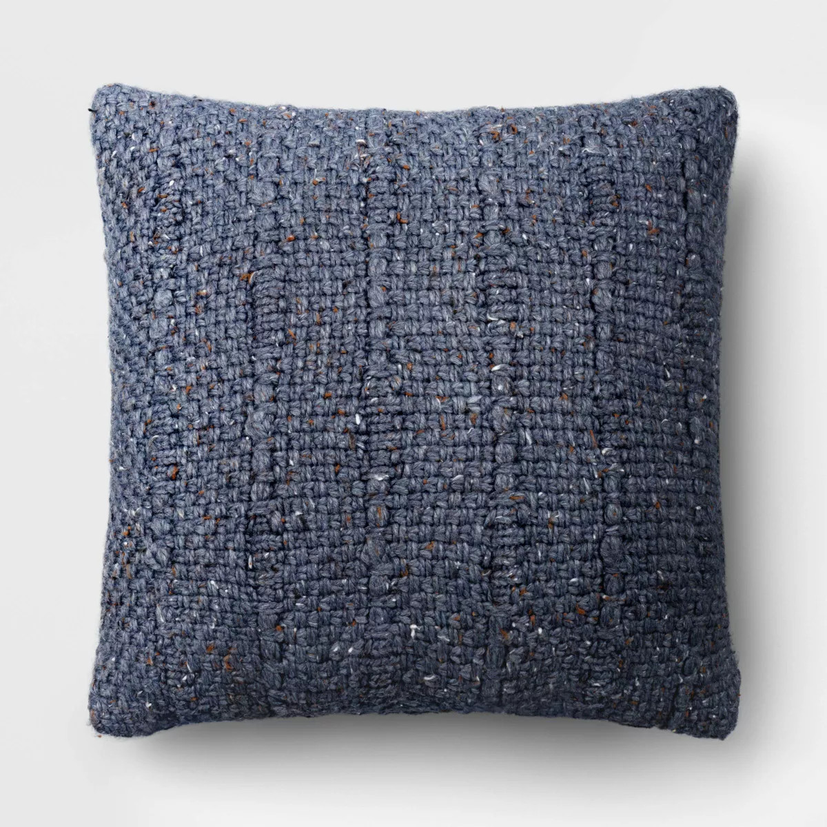 Square Marled Knit Pillow Gray Blue - Threshold™ | Target