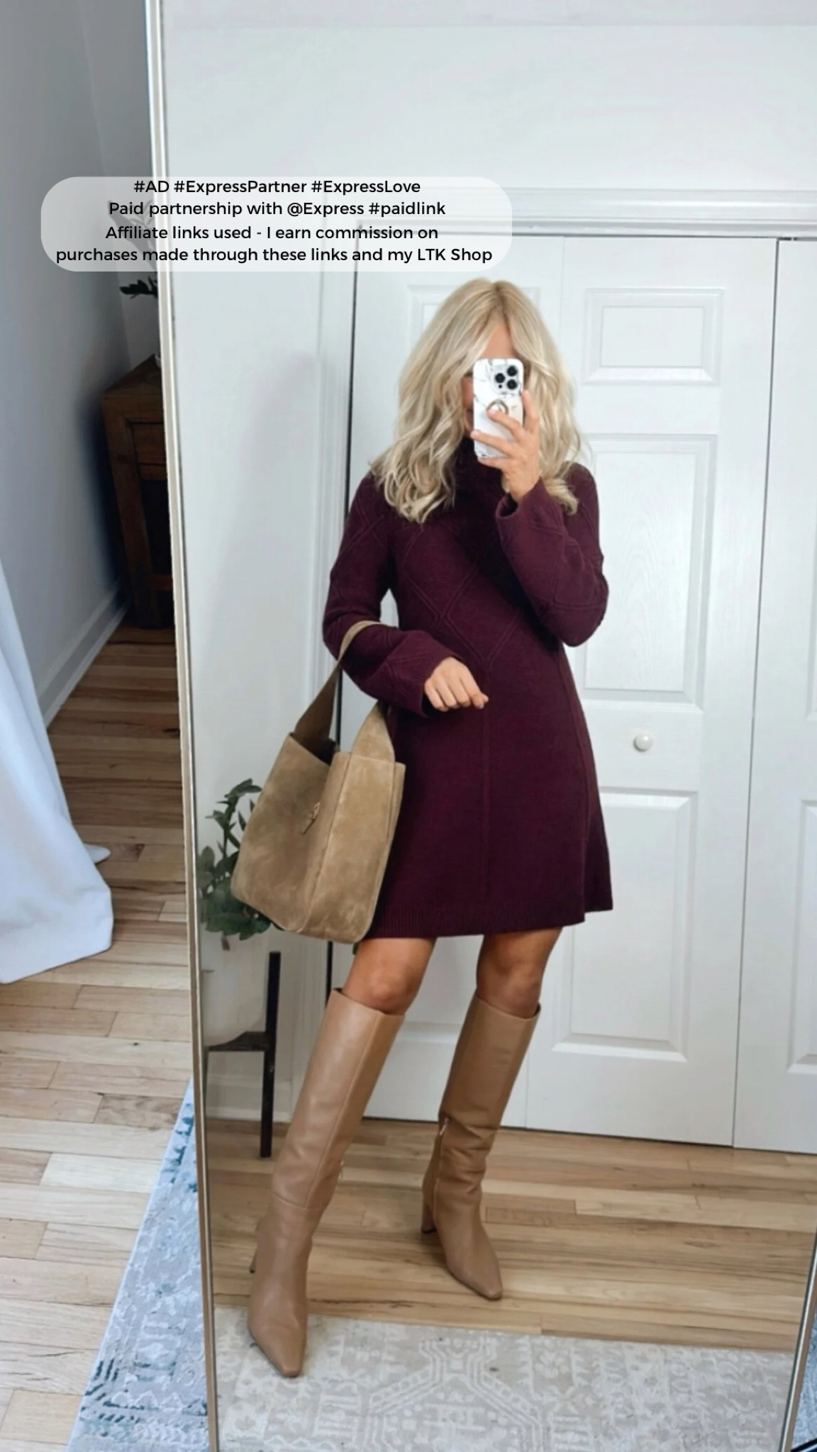 #ad #ExpressPartner #paidlink #ExpressLove
Paid partnership with @Express

Exact sweater dress linked, also linking a handful of new arrivals from Express!