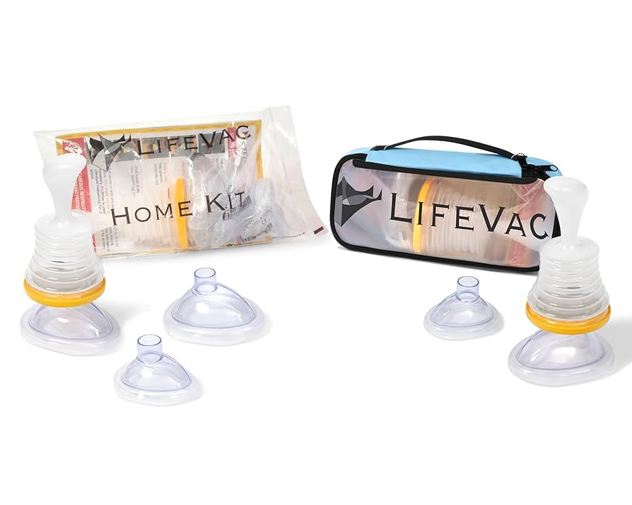 LifeVac Home & Blue Travel Kit Combo - Portable Suction Rescue Device, First Aid Kit for Kids and... | Amazon (US)