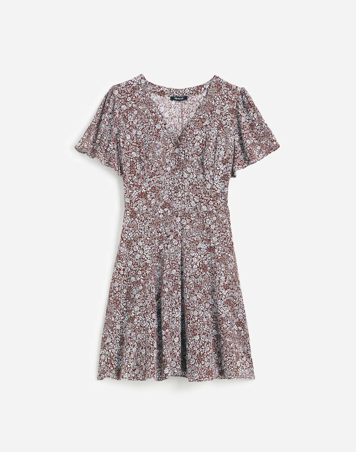 Button-Front Mini Dress in Floral | Madewell | Madewell