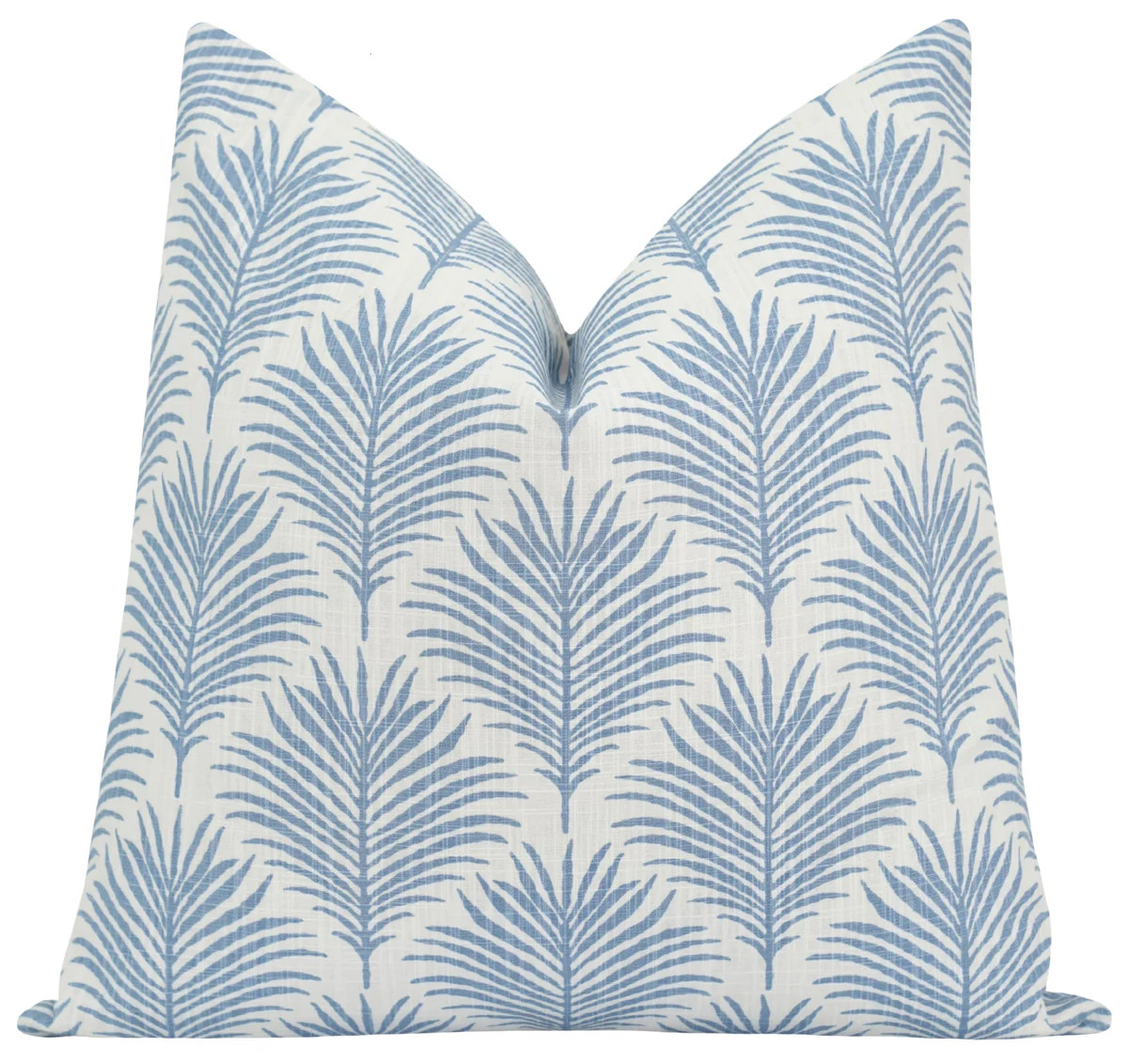 Sataria Blue Leaf Throw Pillow | Land of Pillows
