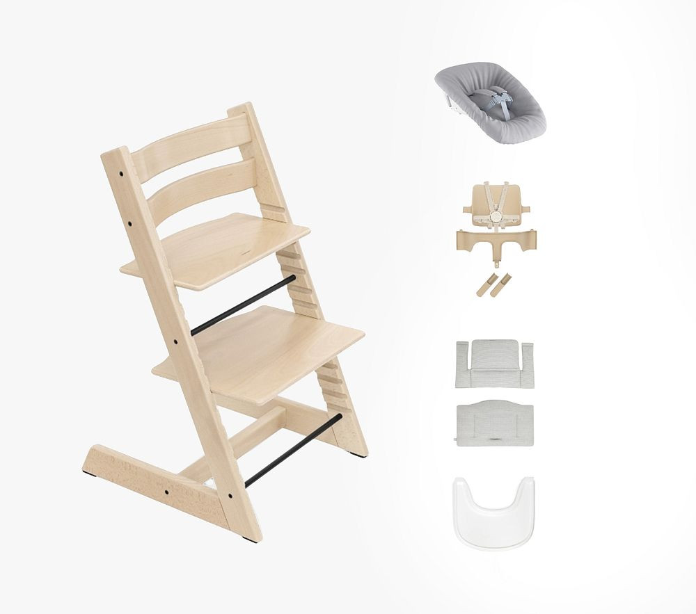Stokke® Tripp Trapp® High Chair², Cushion, Tray, & Newborn Set Bundle | Pottery Barn Kids