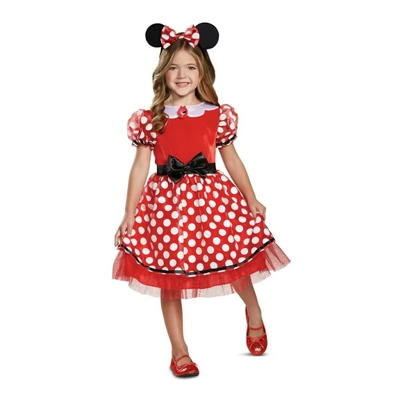 Disney's Minnie Mouse Halloween Costume for Children, Girls' Size S (6/6x), by Disguise | Walmart (US)
