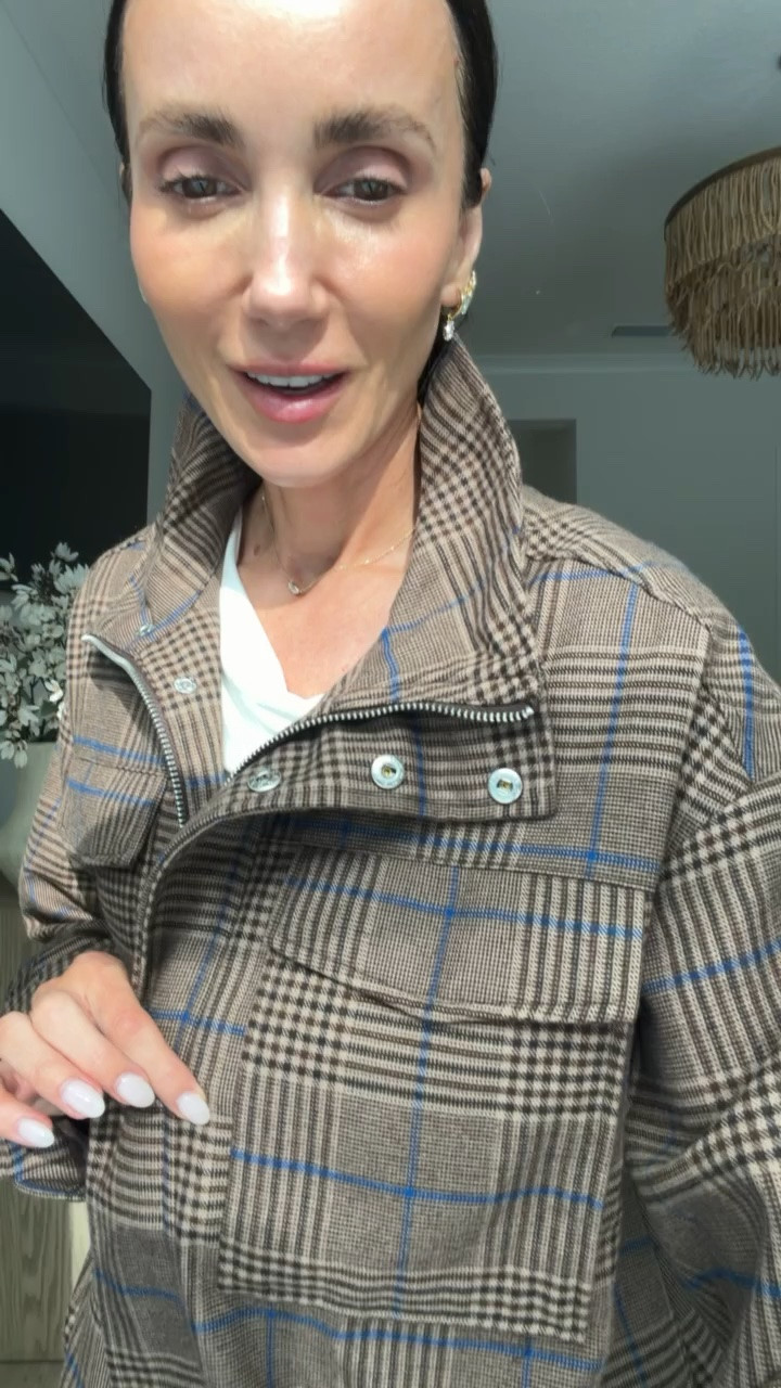 Target keeps winning with the fall jackets. This brown plaid one has that classic fall feel, but the shape makes it look so much more expensive than it is. Easy with denim, trousers, or layered over a simple tee.

Target jacket, brown plaid jacket, plaid fall jacket, Target fashion, Target fall finds, fall outerwear, brown jacket, fall layering, casual fall outfit, affordable fall fashion, women over 40 style, annabrstyle