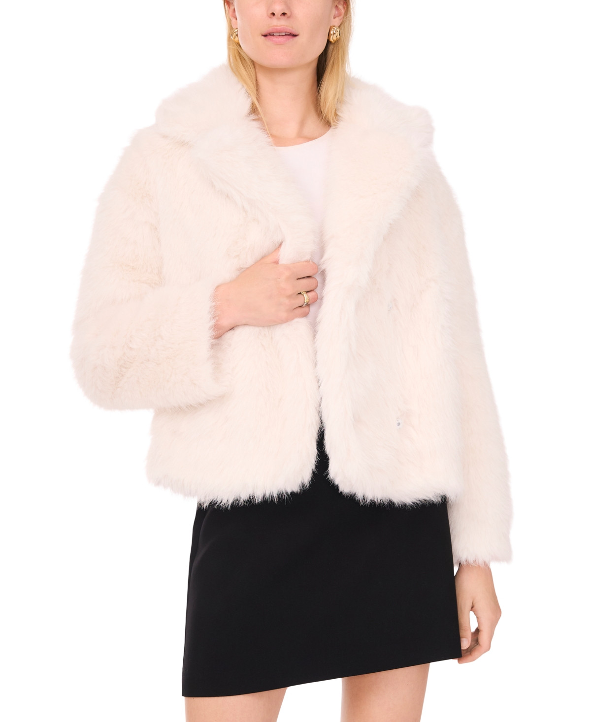 1.state Women's V-Neck Long Sleeve Jacket - New Ivory | Macy's