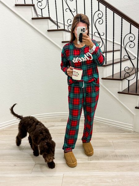 Best Christmas pj’s and under  $13 for the set. I’m wearing small(runs big). It washes well and so chit and not hot. Ugg look for less fit tts. 

#LTKGiftGuide #LTKHoliday #LTKSeasonal