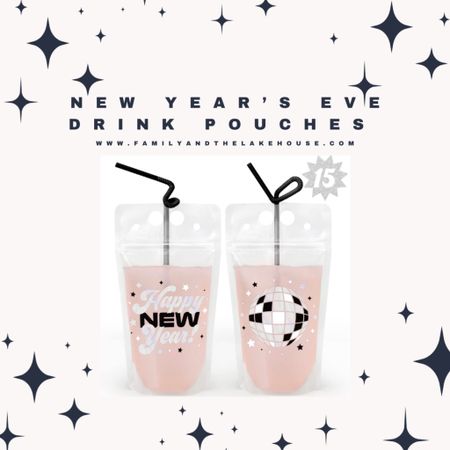 The cutest New Year’s Eve drink pouches!!!  #newyearseve

#LTKparties #LTKHoliday #LTKSeasonal