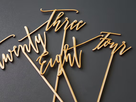 Custom Table Number  Wedding Table Number  Wedding Table | Etsy | Etsy (US)