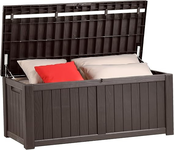 YITAHOME 120 Gallon Outdoor Storage Deck Box, Large Resin Patio Storage for Outdoor Pillows, Gard... | Amazon (US)