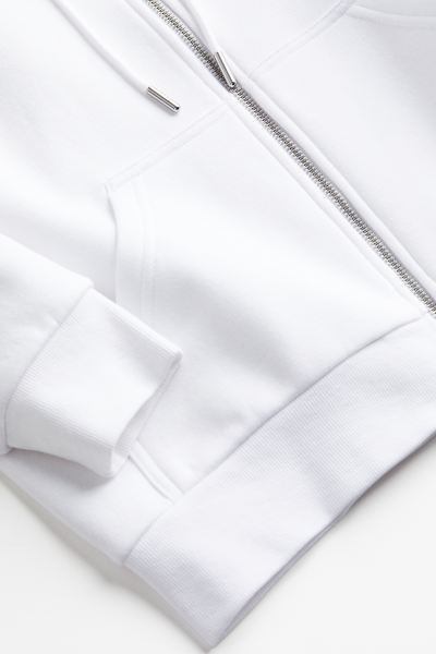 Zip-through hoodie - Greige - Ladies | H&M GB | H&M (UK, MY, IN, SG, PH, TW, HK)