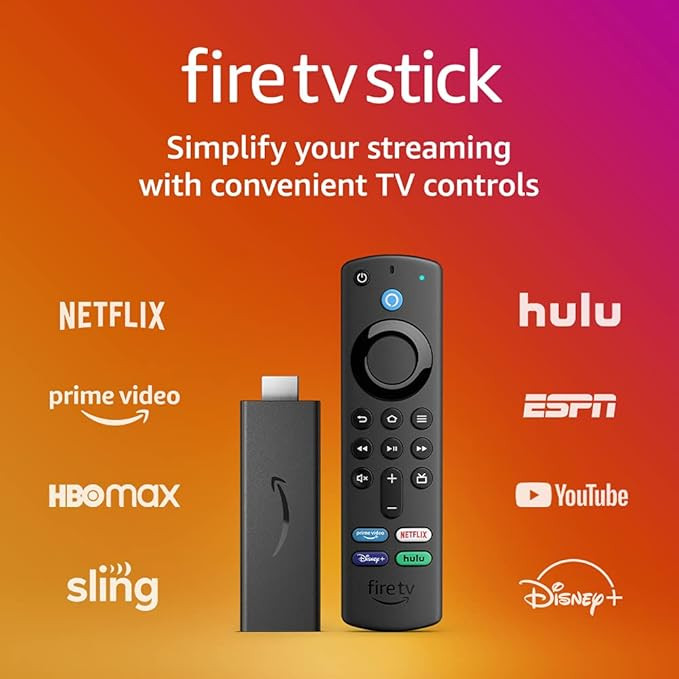 Fire TV Stick (3rd Gen) with Alexa Voice Remote (includes TV controls) | HD streaming device | Amazon (US)