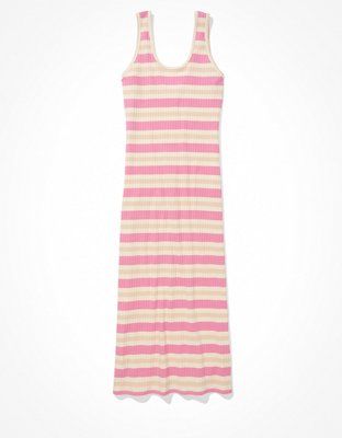 AE Ribbed Knit Midi Dress | American Eagle Outfitters (US & CA)